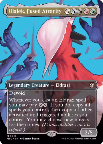Ulalek, Fused Atrocity (Borderless) (16), Commander: Modern Horizons 3 — Magic card price