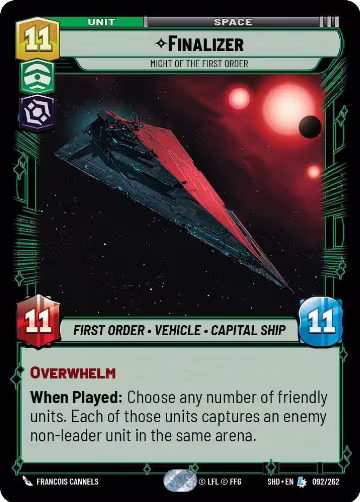 Finalizer - Might of the First Order (092/262), Shadows of the Galaxy — Star Wars card price