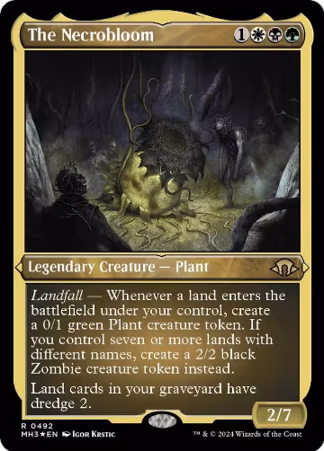 The Necrobloom (Foil Etched) (492), Modern Horizons 3 — Magic card price