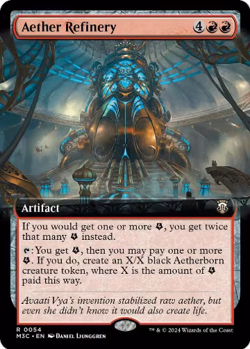 Aether Refinery (Extended Art) (54), Commander: Modern Horizons 3 — Magic card price