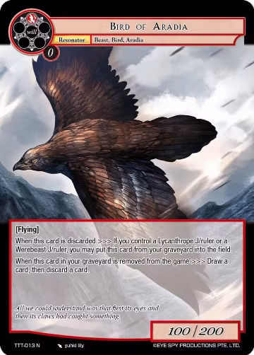 Bird of Aradia (TTT-013 N), Thoth of the Trinity — Force of Will card price