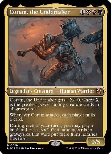 Coram, the Undertaker (Foil Etched) (19), Commander: Modern Horizons 3 — Magic card price