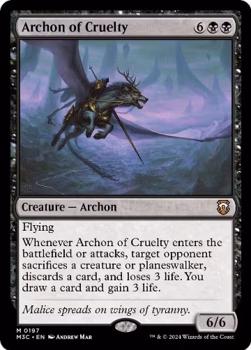 Archon of Cruelty (Ripple Foil) (197), Commander: Modern Horizons 3 — Magic card price