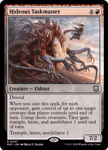 Hideous Taskmaster (Ripple Foil) (57), Commander: Modern Horizons 3 — Magic card price