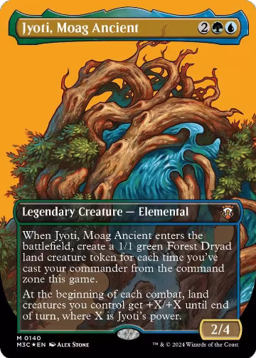 Jyoti, Moag Ancient (Borderless) (Ripple Foil) (140), Commander: Modern Horizons 3 — Magic card price