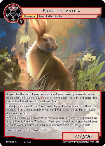 Rabbit of Aradia (TTT-022 N), Thoth of the Trinity — Force of Will card price