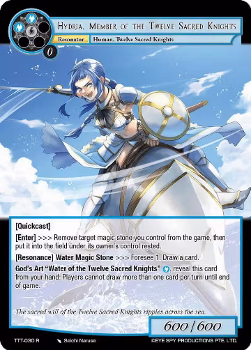 Hydria, Member of the Twelve Sacred Knights (TTT-030 R), Thoth of the Trinity — Force of Will card price