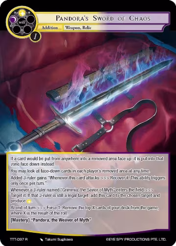 Pandora's Sword of Chaos (TTT-097 R), Thoth of the Trinity — Force of Will card price