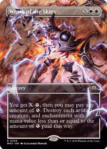 Wrath of the Skies (Borderless) (325), Modern Horizons 3 — Magic card price