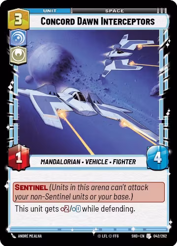 Concord Dawn Interceptors (042/262), Shadows of the Galaxy — Star Wars card price