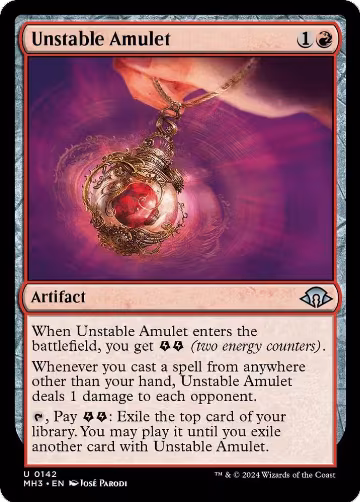 Unstable Amulet (142), Modern Horizons 3 — Magic card price