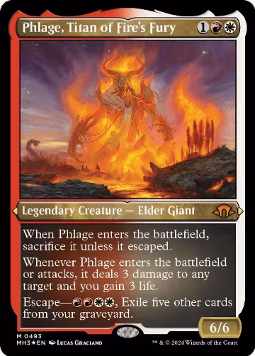 Phlage, Titan of Fire's Fury (Foil Etched) (493), Modern Horizons 3 — Magic card price