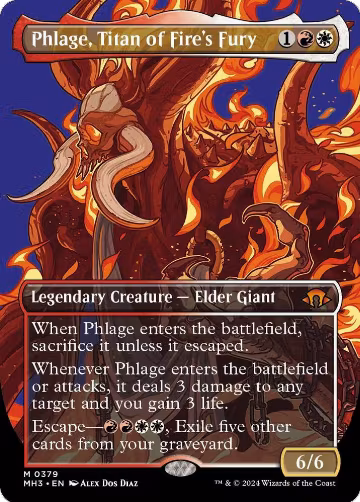 Phlage, Titan of Fire's Fury (Borderless) (379), Modern Horizons 3 — Magic card price