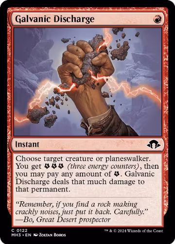 Galvanic Discharge (122), Modern Horizons 3 — Magic card price