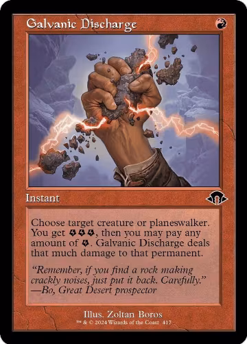 Galvanic Discharge (Retro Frame) (417), Modern Horizons 3 — Magic card price