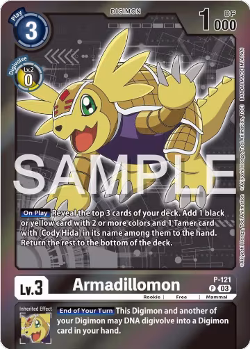 Armadillomon - P-121 (Digimon Adventure Box 2024) (P-121 P), Digimon Promotion Cards — Digimon card price