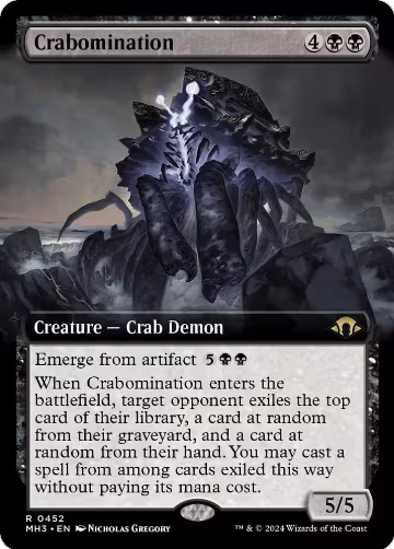 Crabomination (Extended Art) (452), Modern Horizons 3 — Magic card price