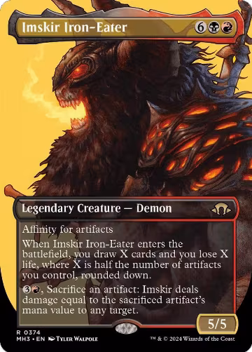 Imskir Iron-Eater (Borderless) (374), Modern Horizons 3 — Magic card price
