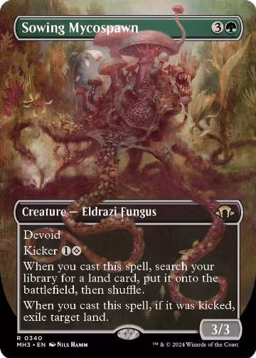 Sowing Mycospawn (Borderless) (340), Modern Horizons 3 — Magic card price