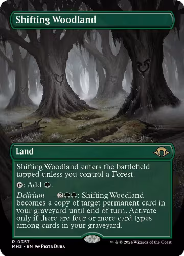 Shifting Woodland (Borderless) (357), Modern Horizons 3 — Magic card price
