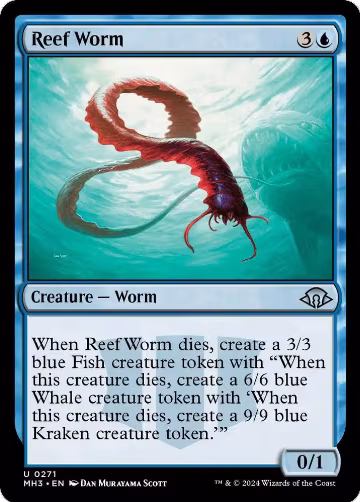 Reef Worm (271), Modern Horizons 3 — Magic card price