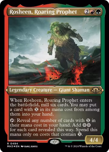 Rosheen, Roaring Prophet (Foil Etched) (494), Modern Horizons 3 — Magic card price