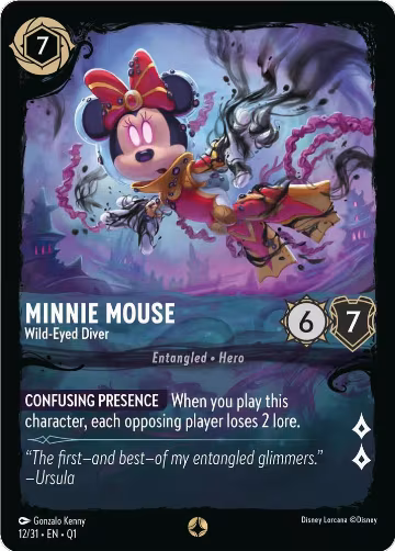 Minnie Mouse - Wild-Eyed Diver (12/31) — card price