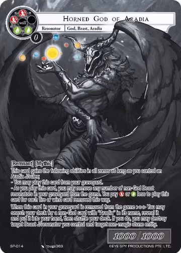 Horned God of Aradia (Uber Rare) (SP-014), Thoth of the Trinity — Force of Will card price
