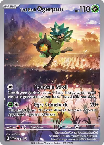 Teal Mask Ogerpon - 123 (123), Scarlet & Violet Promo Cards — Pokémon card price