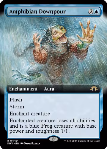 Amphibian Downpour (Extended Art) (449), Modern Horizons 3 — Magic card price