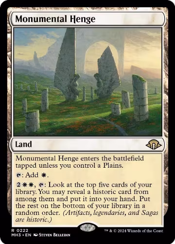 Monumental Henge (222), Modern Horizons 3 — Magic card price