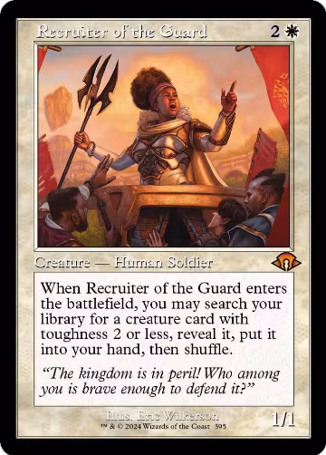 Recruiter of the Guard (Retro Frame) (395), Modern Horizons 3 — Magic card price