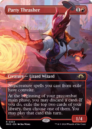 Party Thrasher (Borderless) (334), Modern Horizons 3 — Magic card price
