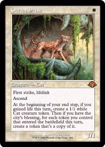 Ocelot Pride (Retro Frame) (394), Modern Horizons 3 — Magic card price