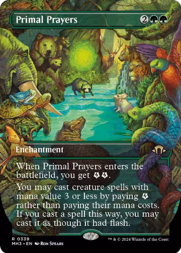 Primal Prayers (Borderless) (339), Modern Horizons 3 — Magic card price