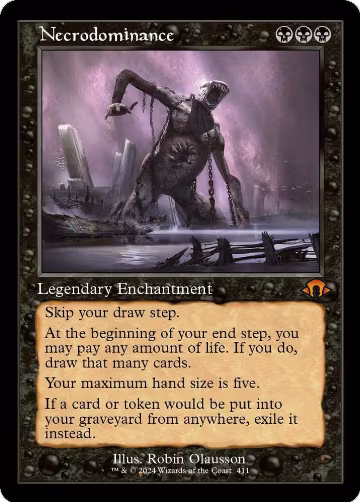 Necrodominance (Retro Frame) (411), Modern Horizons 3 — Magic card price