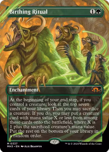 Birthing Ritual (Borderless) (337), Modern Horizons 3 — Magic card price