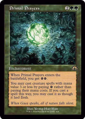 Primal Prayers (Retro Frame) (429), Modern Horizons 3 — Magic card price