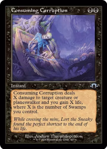 Consuming Corruption (Retro Frame) (407), Modern Horizons 3 — Magic card price