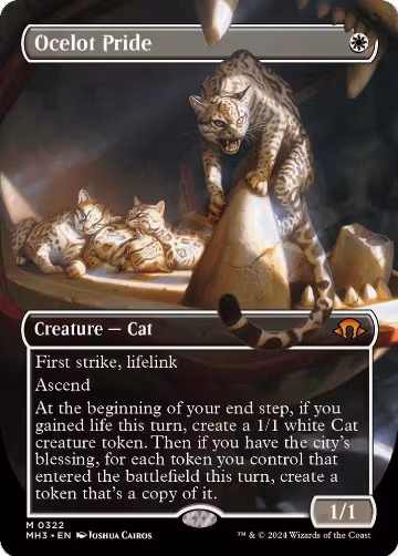 Ocelot Pride (Borderless) (322), Modern Horizons 3 — Magic card price