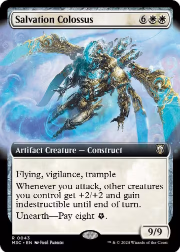 Salvation Colossus (Extended Art) (43), Commander: Modern Horizons 3 — Magic card price