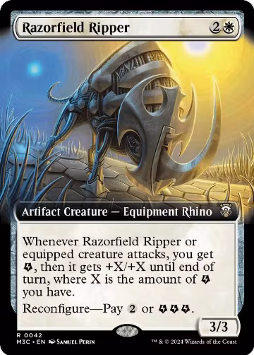 Razorfield Ripper (Extended Art) (42), Commander: Modern Horizons 3 — Magic card price