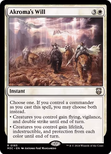 Akroma's Will (Ripple Foil) (165), Commander: Modern Horizons 3 — Magic card price