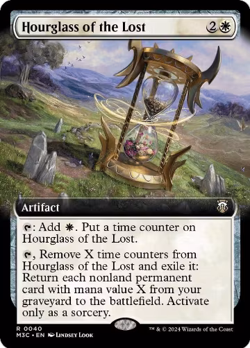 Hourglass of the Lost (Extended Art) (Ripple Foil) (40), Commander: Modern Horizons 3 — Magic card price