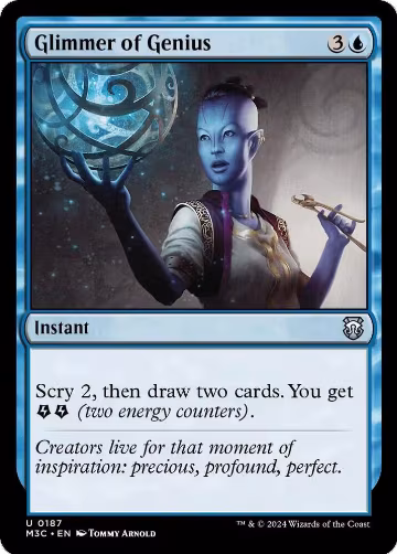 Glimmer of Genius (Ripple Foil) (187), Commander: Modern Horizons 3 — Magic card price
