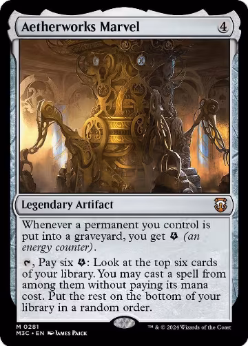 Aetherworks Marvel (Ripple Foil) (281), Commander: Modern Horizons 3 — Magic card price