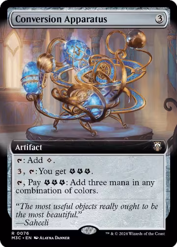 Conversion Apparatus (Extended Art) (Ripple Foil) (76), Commander: Modern Horizons 3 — Magic card price