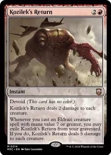 Kozilek's Return (214), Commander: Modern Horizons 3 — Magic card price
