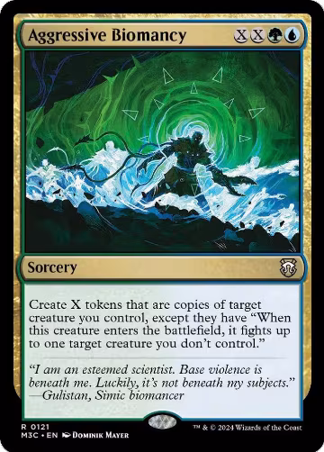 Aggressive Biomancy (121), Commander: Modern Horizons 3 — Magic card price