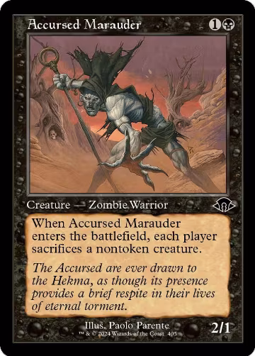 Accursed Marauder (Retro Frame) (405), Modern Horizons 3 — Magic card price